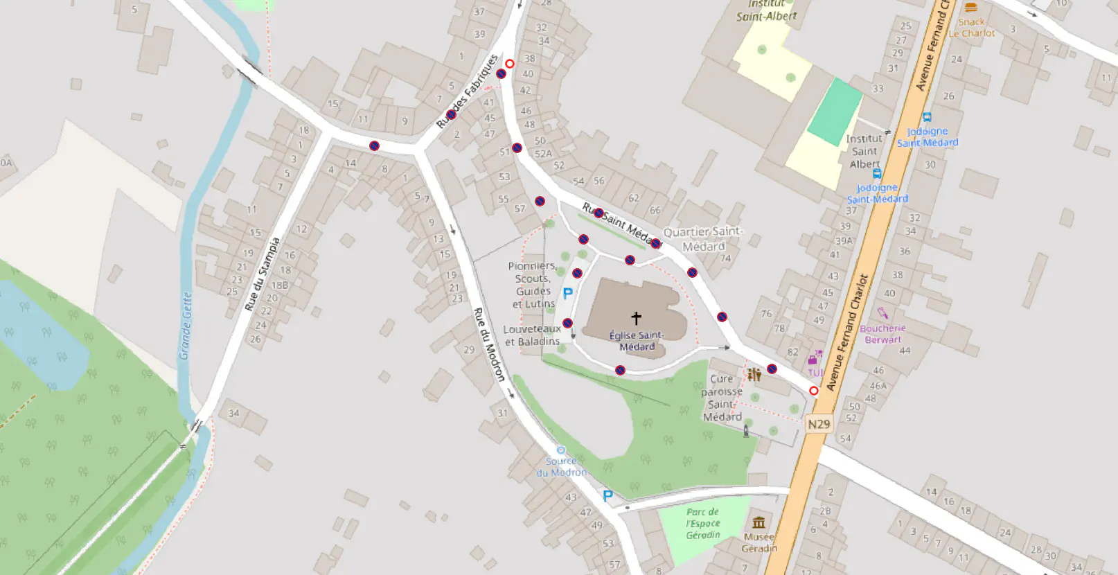 Impacte du LifeRide Saint-Médard sur la circulation à Jodoigne